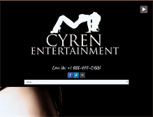 Tablet Screenshot of cyrenentertainment.com